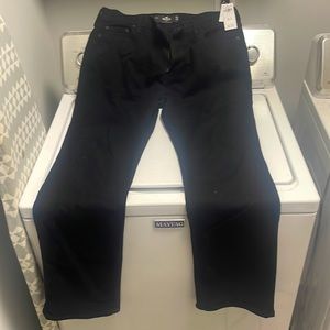 34*34 Hollister black boot cut jeans